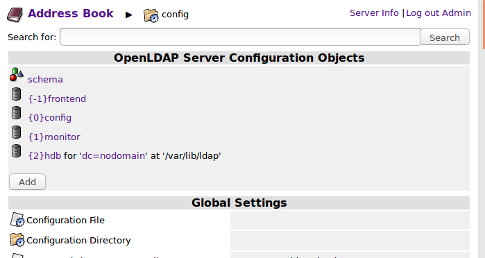 OpenLDAP Configuration